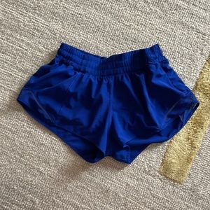 Women’s blue Lululemon shorts (worn once)